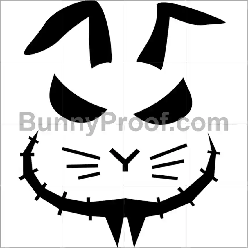 bunny pumpkin carving idea 8
