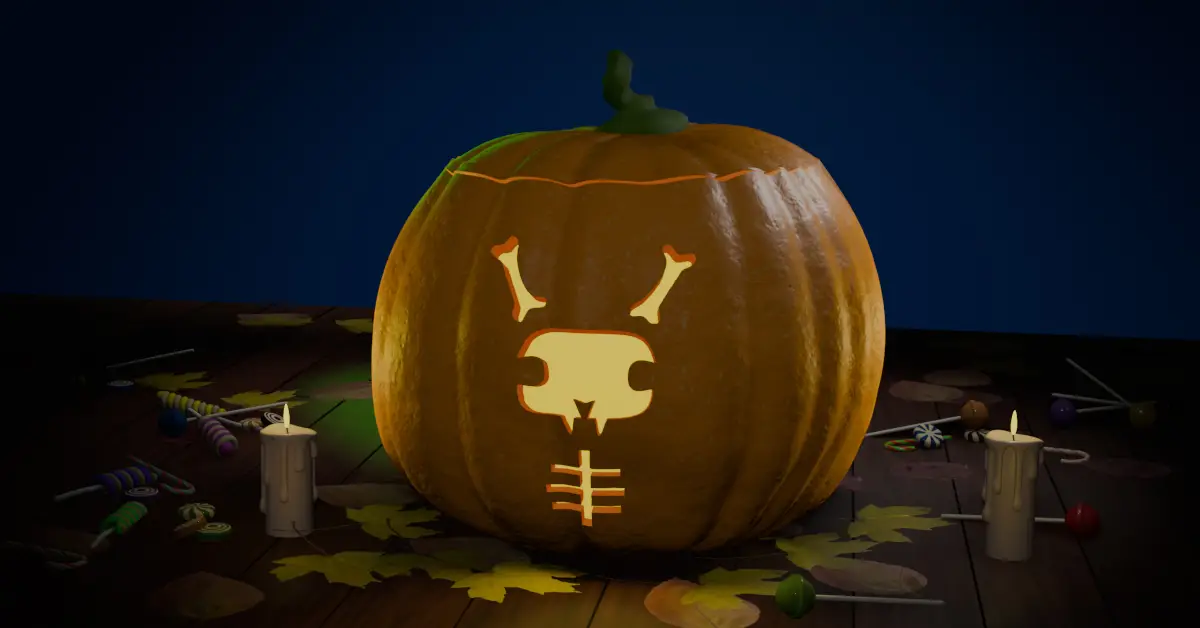 halloween bunny pumpkin lantern 5