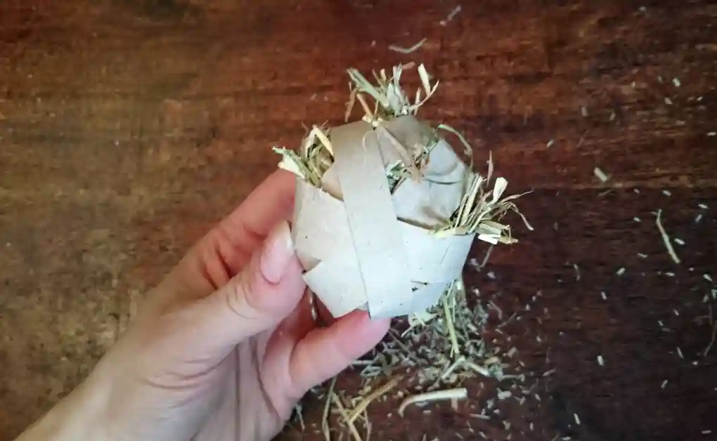 rabbit toy toilet roll hay ball pt4